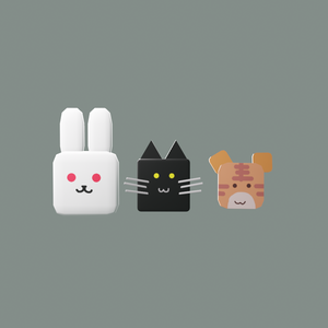 【VRChat】【アクセサリ】動物のバッジ