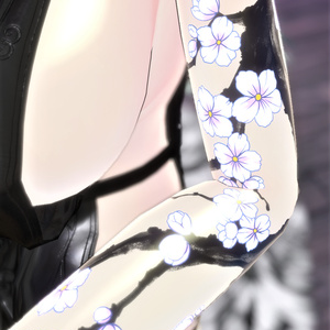 Long apricot blossom [ tattoo / いれずみ / 刺青 / 入墨 ]