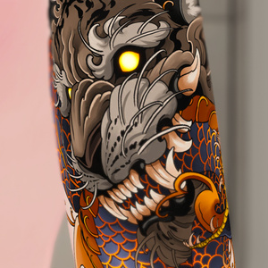 Tigher & snake [ tattoo / いれずみ / 刺青 / 入墨 ]