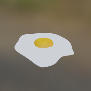 Egg Sunny Side Up FBX