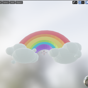 Rainbow FBX Rigged with Blendshapes