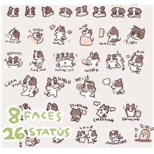 Mokota Stickers for a digital diary🌟