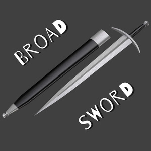 【3Dモデル】Broad Sword【VRChat想定】