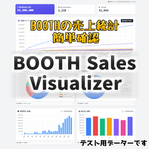 BOOTHの売上統計を見るサービス【BOOTH Sales Visualizer】