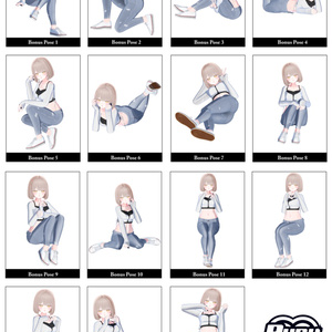 [無料版有り]おすわりポーズ -Sit down Pose Set-For Kikyo 缩略图 34