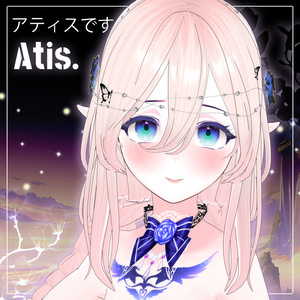[vrm/vroid/vrc]オリジナル3Dモデル 「アティスです」