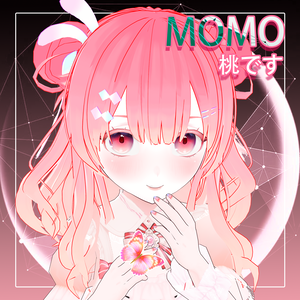 [vrm/vroid/vrc]オリジナル3Dモデル "桃です"