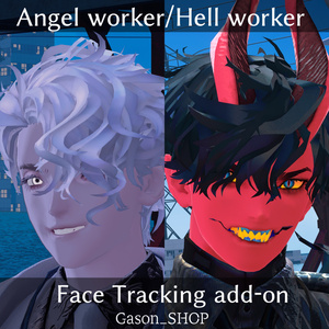 天使リーマン/悪魔リーマン顔トラアドオン<Angel worker/Hell worker Face Tracking add-on>