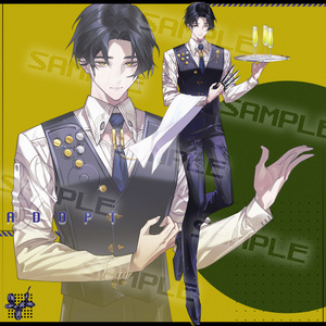 【立ち絵】7_表情10種＋パーツ3点＋髪型差分3種