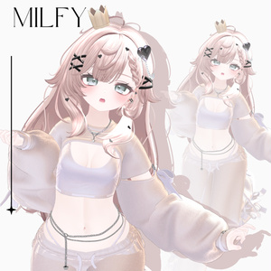 【VRC Hair】 Ruby_Hair 缩略图 14