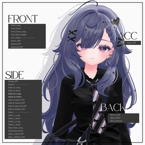 【VRC Hair】 Ruby_Hair 缩略图 29