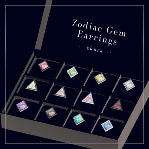 【10/16まで無料】Zodiac Gem Earrings