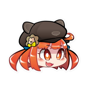 番原はろこ生首ステッカー