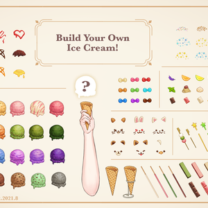 冰淇淋| Ice Cream | アイスクリーム Vtuber materials 【免費‧Free‧無料 】