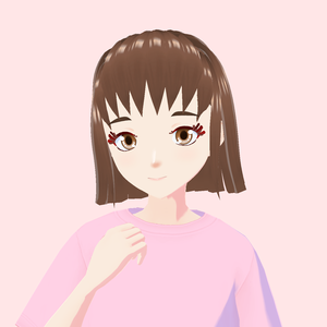 【無料/VRoid/VRM/フリーアバター】ももこ【VRChat/cluster】