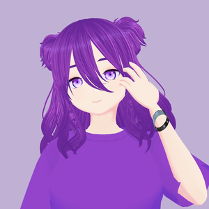 【オリジナルキャラクター】ユカリ・ムラサキ【3Dモデル】