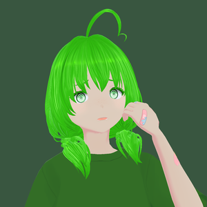【VRoid/VRM/アバター】アカネ・ミドリヤ【オリジナル3Dモデル/vroidファイル付】