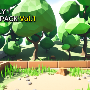 LOW POLY FOREST PACK Vol.1【3Dモデル素材】