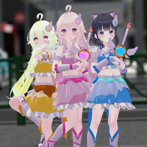 【アニメーション付き】 *:゜:魔法少女風衣装 lyrical fairy*:゜:*【6アバター対応】 缩略图 7