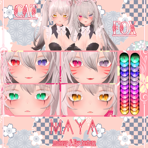 Maya [CAT&FOX] Eye Texture & makeup