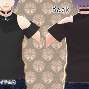 【無料版あり！】VRoid用テクスチャ 肩出しTシャツ【改変可】 缩略图 2