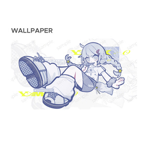 雨海ルカ プレイマット マウスパッド - 睡眠時間24 - BOOTH