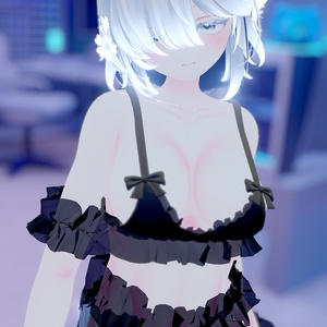 【VRC想定・MA】6アバター対応３D衣装　Noir Frillling 缩略图 2