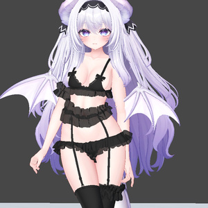 【VRC想定・MA】6アバター対応３D衣装　Noir Frillling 缩略图 3
