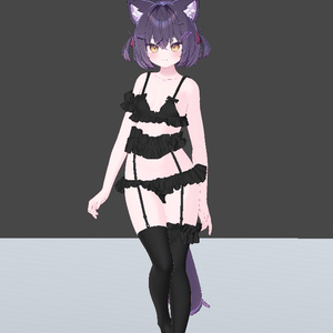 【VRC想定・MA】6アバター対応３D衣装　Noir Frillling 缩略图 5