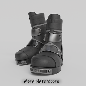 【VRC想定・MA】11アバター対応　Metalplate Boots