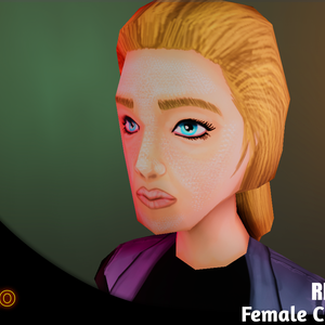 レトロスタイル – 女性キャラクター01 (Retro Style – Female Character 01 )