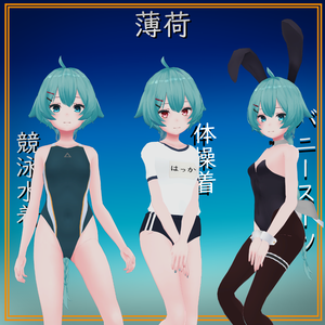 【薄荷用】バニースーツ／競泳水着／体操着 - Bunny Suit, Gym Unitform, Competition Swimsuit - Hakka