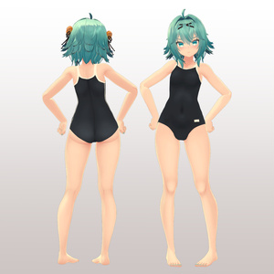【竜胆用】 例のセーターB型/ 例のセーター/ スクール水着 - Open Back Sweater/ Open Chest Sweater/ School Swimsuit - for Rindou 缩略图 4