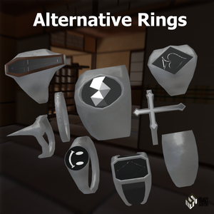 Simple Alternative Ring Set - パンクっぽい指輪