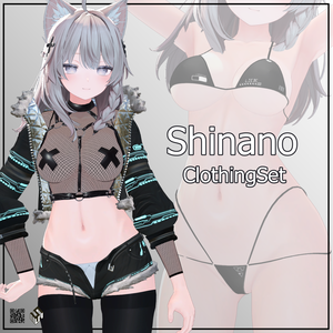 【しなの用】メッシュシャツ/スニーカー・フェアラウフェン/ 上着・ツクンフト/ ホットパンツ・シュテルン/ シンプルビキニ - Fishnet Shirt/ Jacket -Zukunft /Hot Pants -Stern-/ Sneakers -Verlaufen- / Simple Bikini - For Shinano
