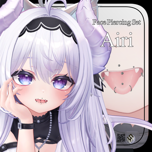 【愛莉用】顔ピアスセット - Face Piercing Set - For Airi