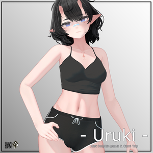 【ウルキ用】ジャストドルフィンパンツ & キャミトップ - Just Dolphin Pants & Cami Top - For Uruki