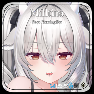 【ミルティナ用】顔ピアスセット - Face Piercing Set - For Milltina