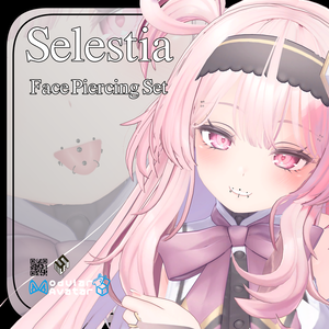 【セレスティア用】顔ピアスセット - Face Piercing Set - For Selestia