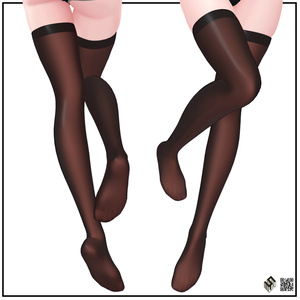 【21モデル対応】シンプルニーソックス - Simple Thigh Highs For 21 Avatars 缩略图 2