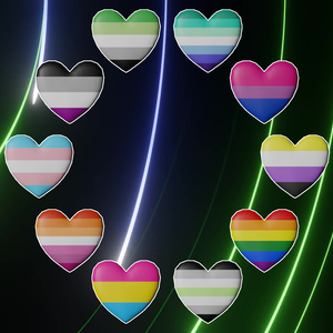 Pride hearts for Vtubers and VRchat