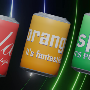Soda cans for Vtubers and VRchat
