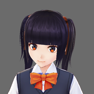 Straight pigtails【vroidヘアプリセット】
