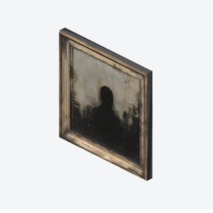 Cursed Painting｜呪われた不気味な絵 3D アセット　ホラー 　ローポリ　fbx