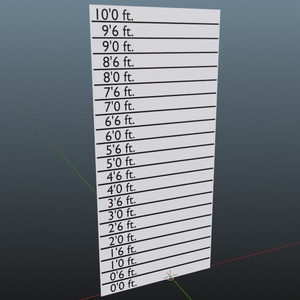 Height Chart For VRChat/VRM/Unity Avatar Scaling (Public Domain) 缩略图 2