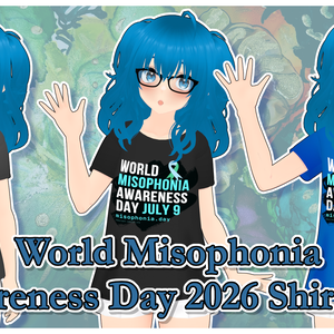3D Misophonia Awareness Shirt (2026 Edition) + Public Domain Variant 3D Shirt