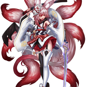 かわいいサムライ狐娘 (婦人向け)