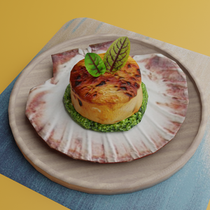 [FREE] Seared Scallop Pesto