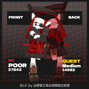 【無料】GLC～ゴスもどきちゃん～Medium Polygon edition【オリジナル3Dモデル】 缩略图 2