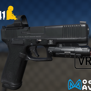 【VRChat Modular Avatar対応】Glock17 G17 Weapon System & Particle Ver.1.00